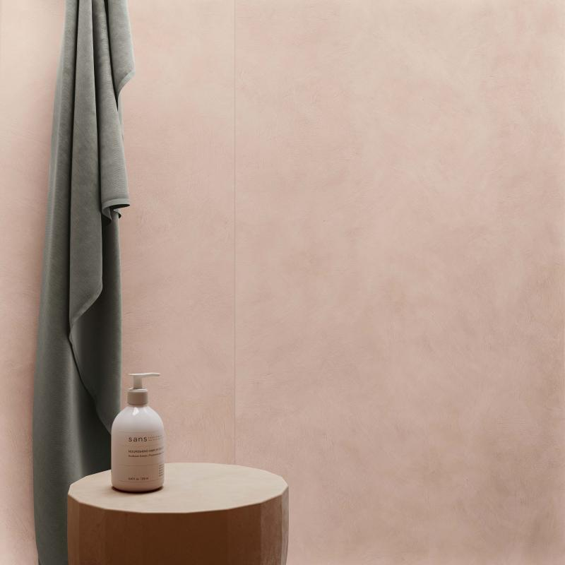 Płytka z gresu porcelanowego, efekt żywicy, różowa, 60x120 cm - CS25062