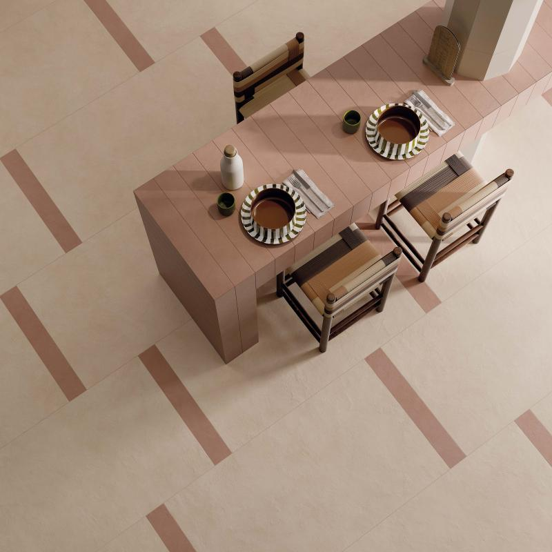 Płytka z gresu porcelanowego, efekt żywicy, beżowa, 60x120 cm - CS25067
