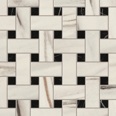 Mozaika Atlas Concorde Marvel Dream Bianco Fantastico Basket Weave Matt 30.5X30.5 - AOVJ