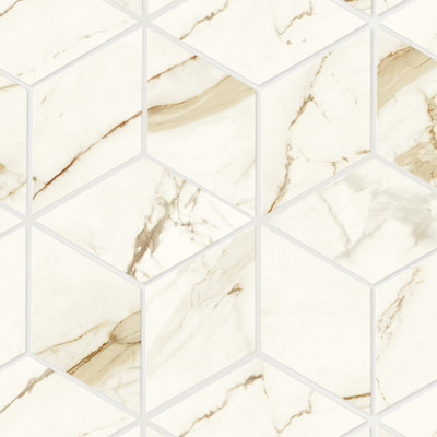 Mozaika Atlas Concorde Marvel Shine Calacatta Imperiale Esagono Matt 30.5X35.2 - A42J
