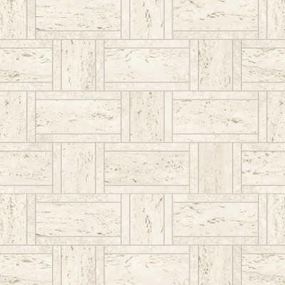 Mozaika Atlas Concorde Marvel Travertine White Basketweave 35X46.8 - AF9M