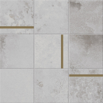 Mosaic Caesar Alchemy Composizione N Brass Argent 30x30 - AFWW