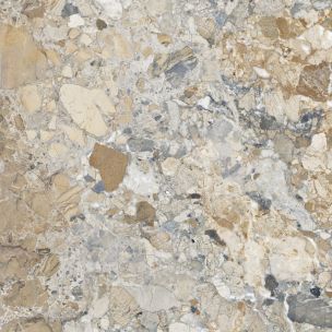 Płytka porcelanowa z polerowanym beżowym marmurem i efektem oceanu 120X120 - Ewaa758