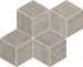 Mosaic Caesar Keymood Hexa-Stripes Smoke 38x47 - AGTQ