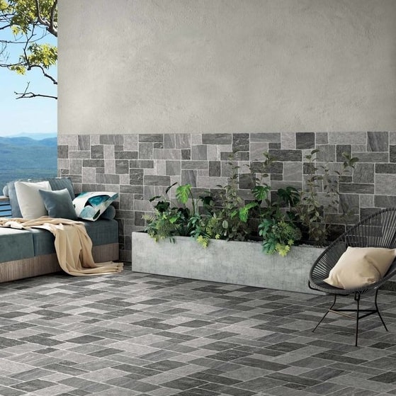 Dado Pietra Di Vals Muro Di Siena Vals 31X62 Non-slip - R04405