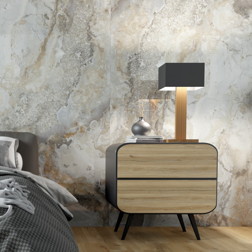 Polerowana płytka porcelanowa Nuvolato z efektem marmuru 60X120 - Eamc201