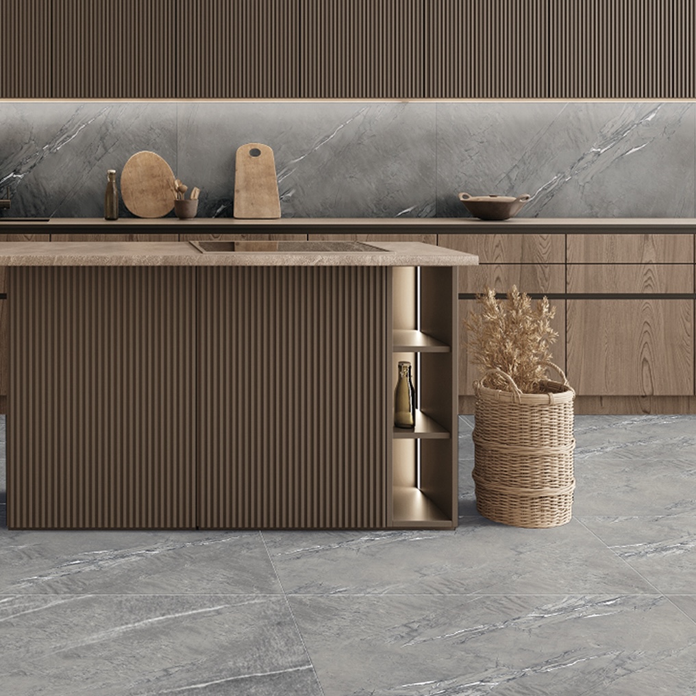Płytka porcelanowa z efektem szarego piaskowca matowego 60X120 - Ecgy223