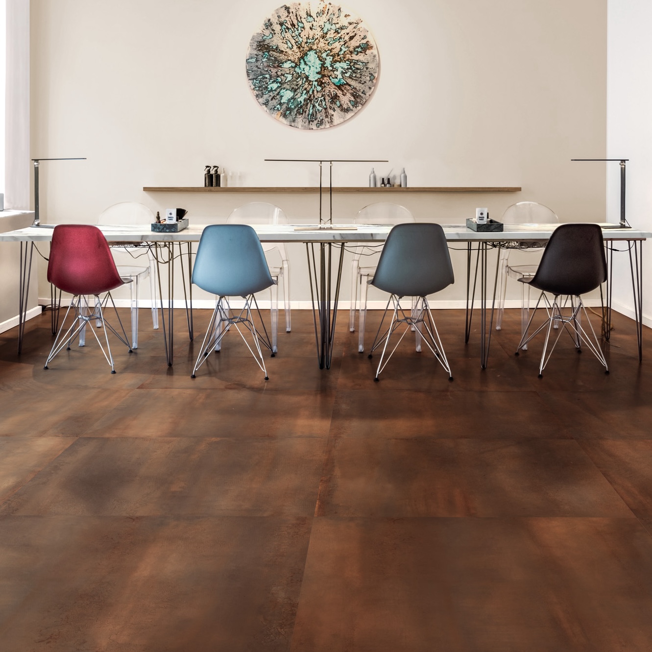 Płytka porcelanowa z efektem cementu w kolorze brązowym 60X120 - Eotm622