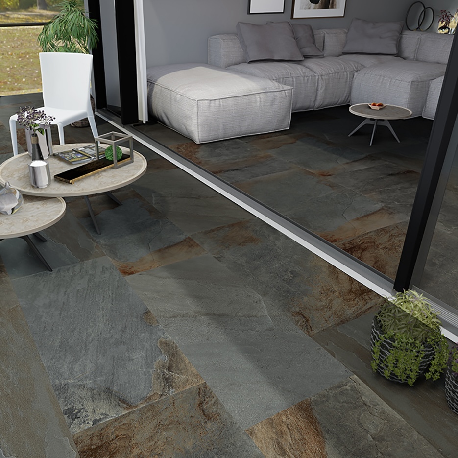 Płytka porcelanowa z efektem kamienia Łupek niebieski 60X120 - Epea1144