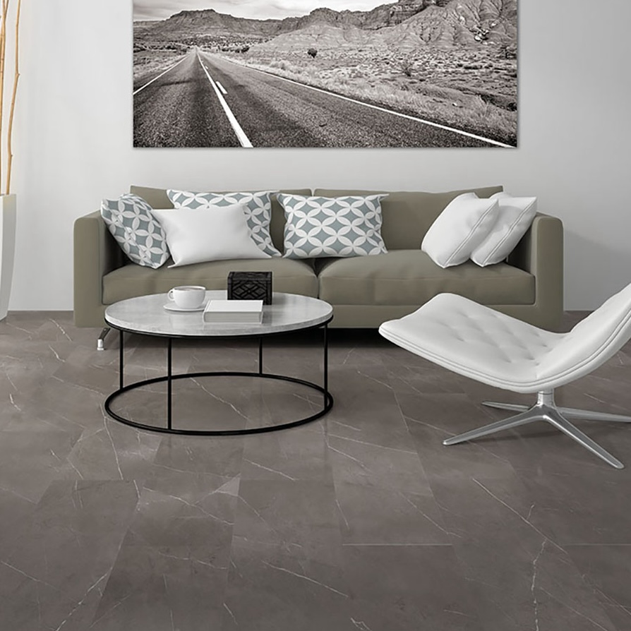 Płytka porcelanowa matowa szara z efektem marmuru królewskiego 120X120 - Epyf920