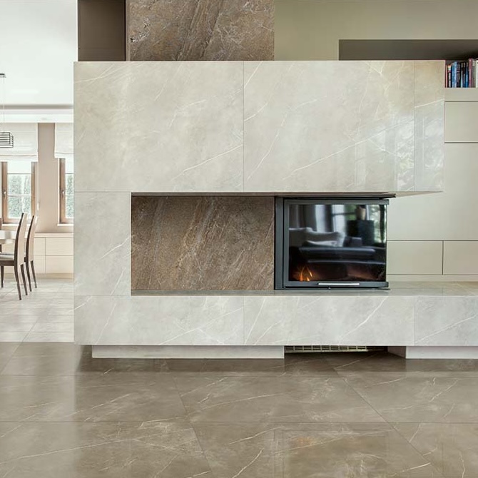 Płytka porcelanowa z polerowanym białym marmurem królewskim 60X120 - Epyw164