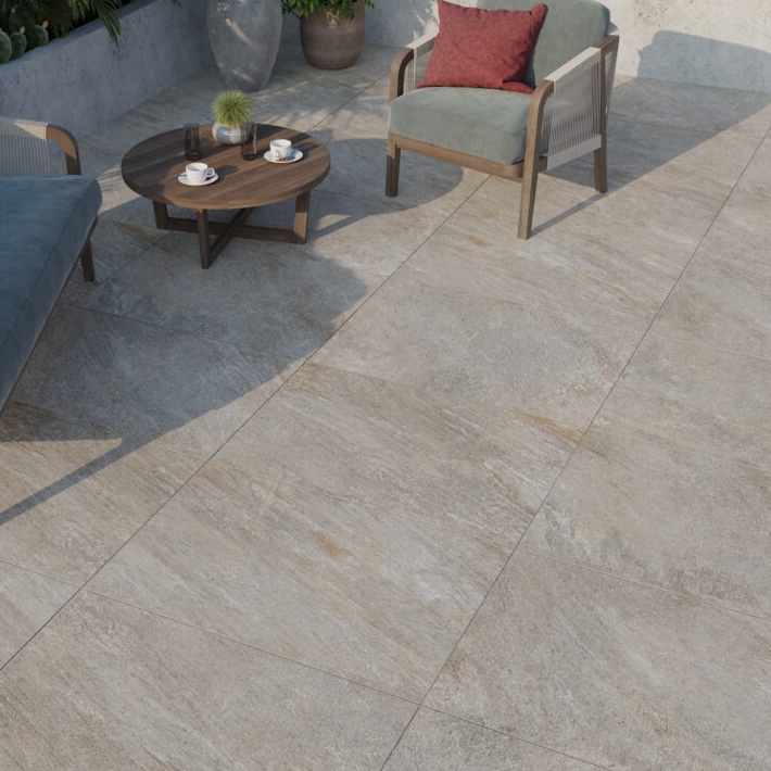Płytka porcelanowa z efektem szarego kamienia 60X120 - Ereg1188