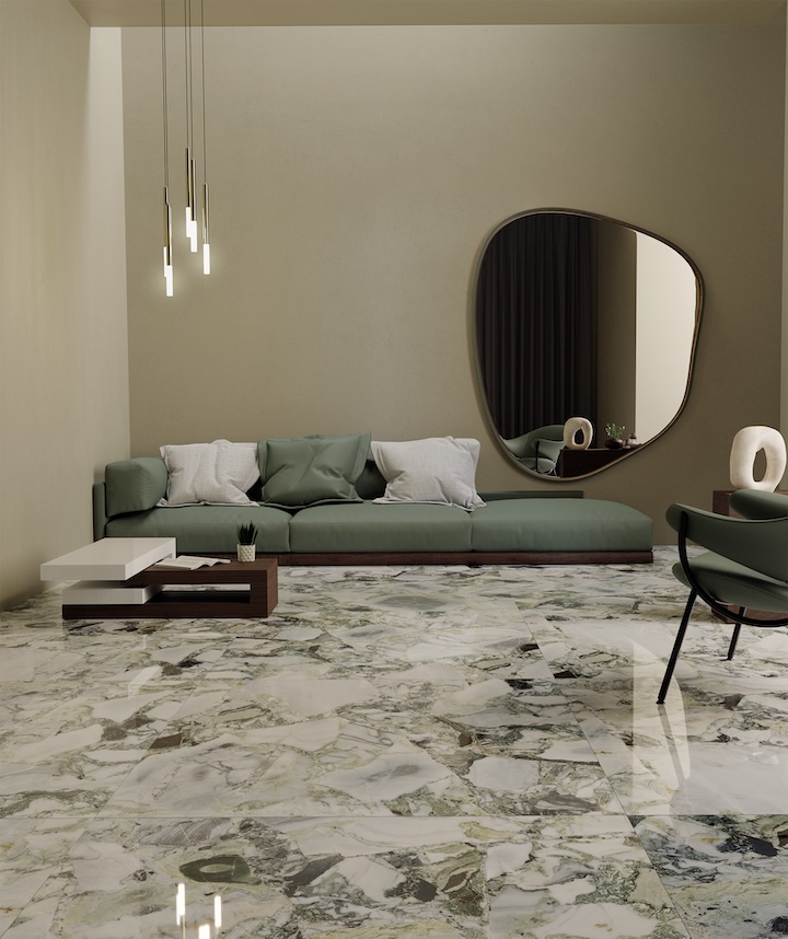 Polerowana płytka porcelanowa z efektem białego marmuru oceanicznego 60X120 - Ewhb199