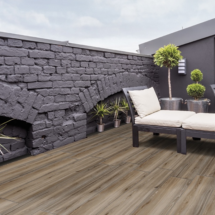 Płytka porcelanowa z efektem gołębiego drewna 20mm R11 30X120 - Ewke1459