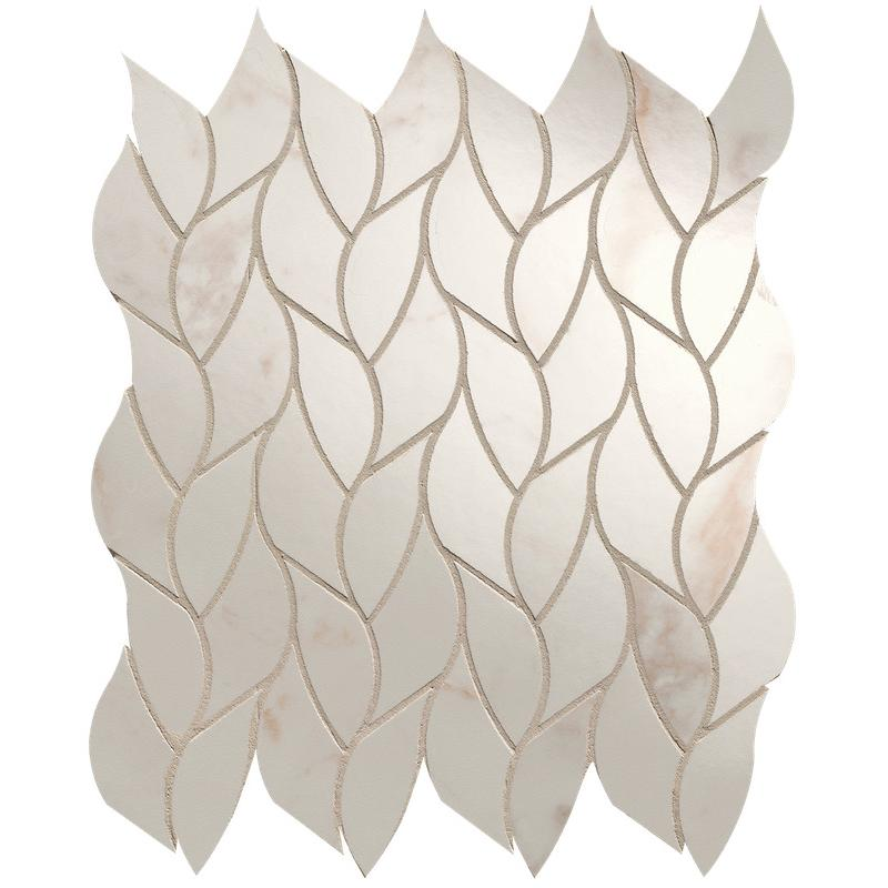 Mosaic Fap Roma Gold Calacatta Delicato Leaves Lux 25.9X30.9 - fQMP