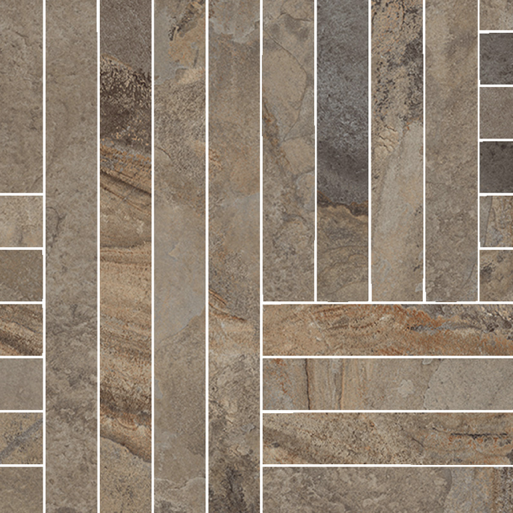 Mosaic La Fabbrica Ava Deep Stone Stick Natural Nat Ret 30x30 - 204101