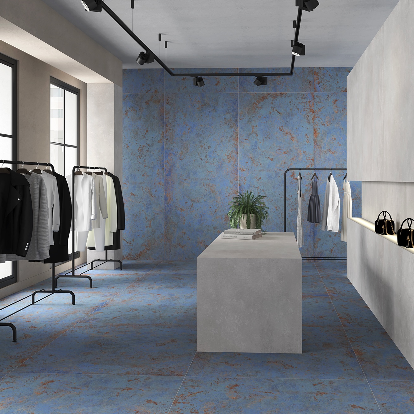 Saime Ceramiche Urban Blue Matt Rt 60x120 - T600376